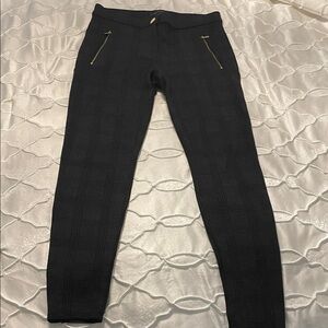 Ann Taylor Charcoal Plaid Pants